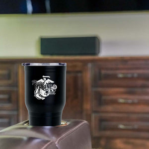 30oz Proud Marine Mom/Dad Insulated Stainless Steel Tumbler