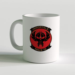 MALS-16, USMC Unit Coffee Mug, Marine Aviation Logistics Squadron 16