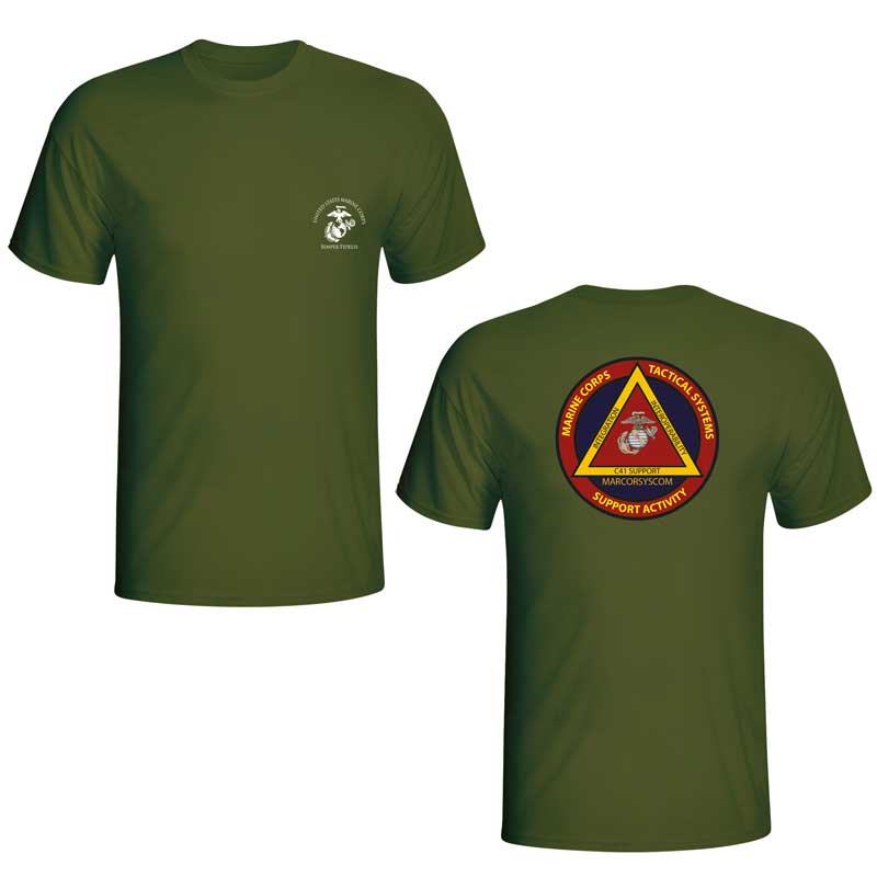 MCTSSA unit t-shirt, USMC MCTSSA, Marine Corps Tactical Systems Support Activity