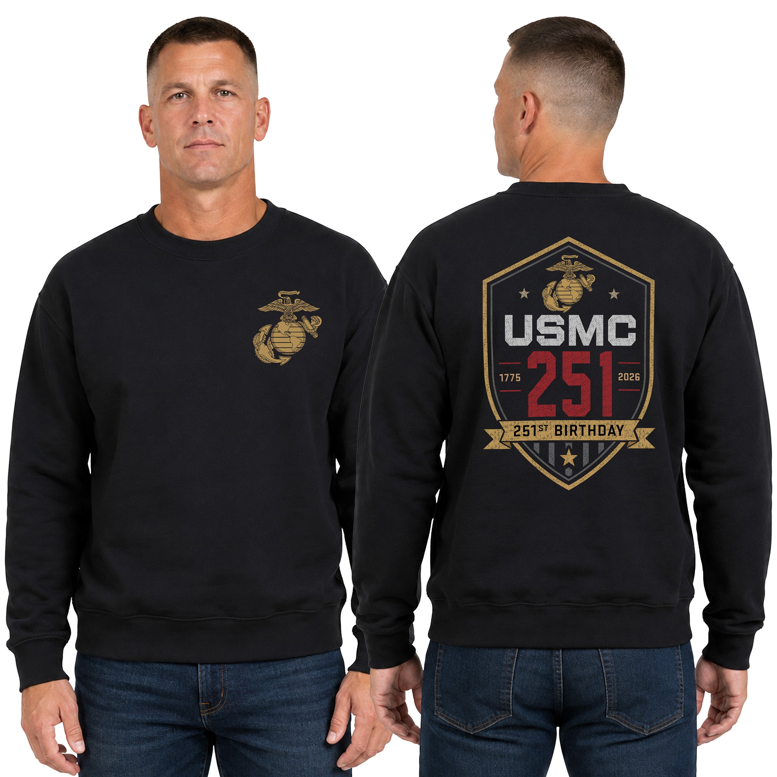 USMC 251st Birthday Sweatshirt (1775–2026)