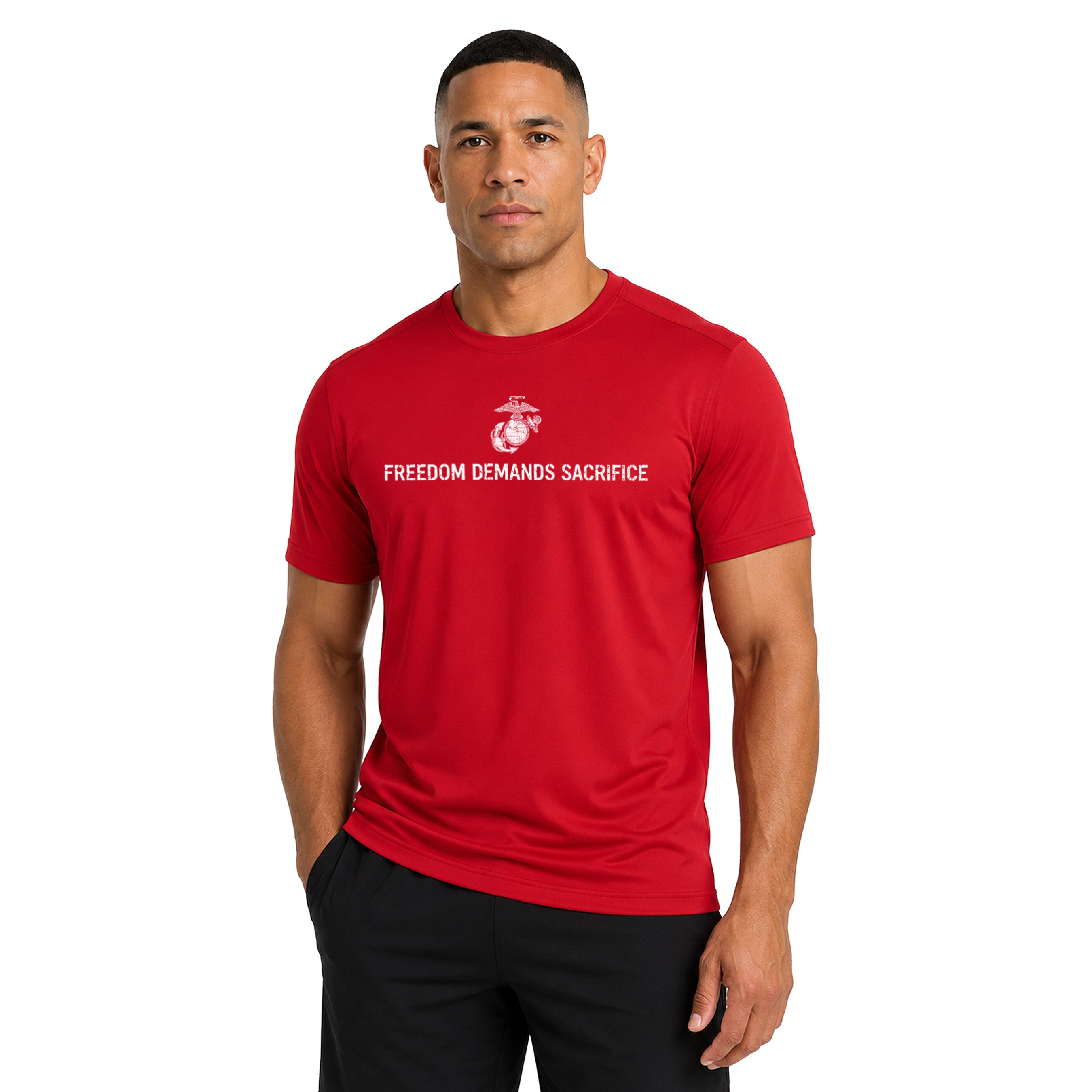 The 1% Who Serve” USMC Performance T-Shirt