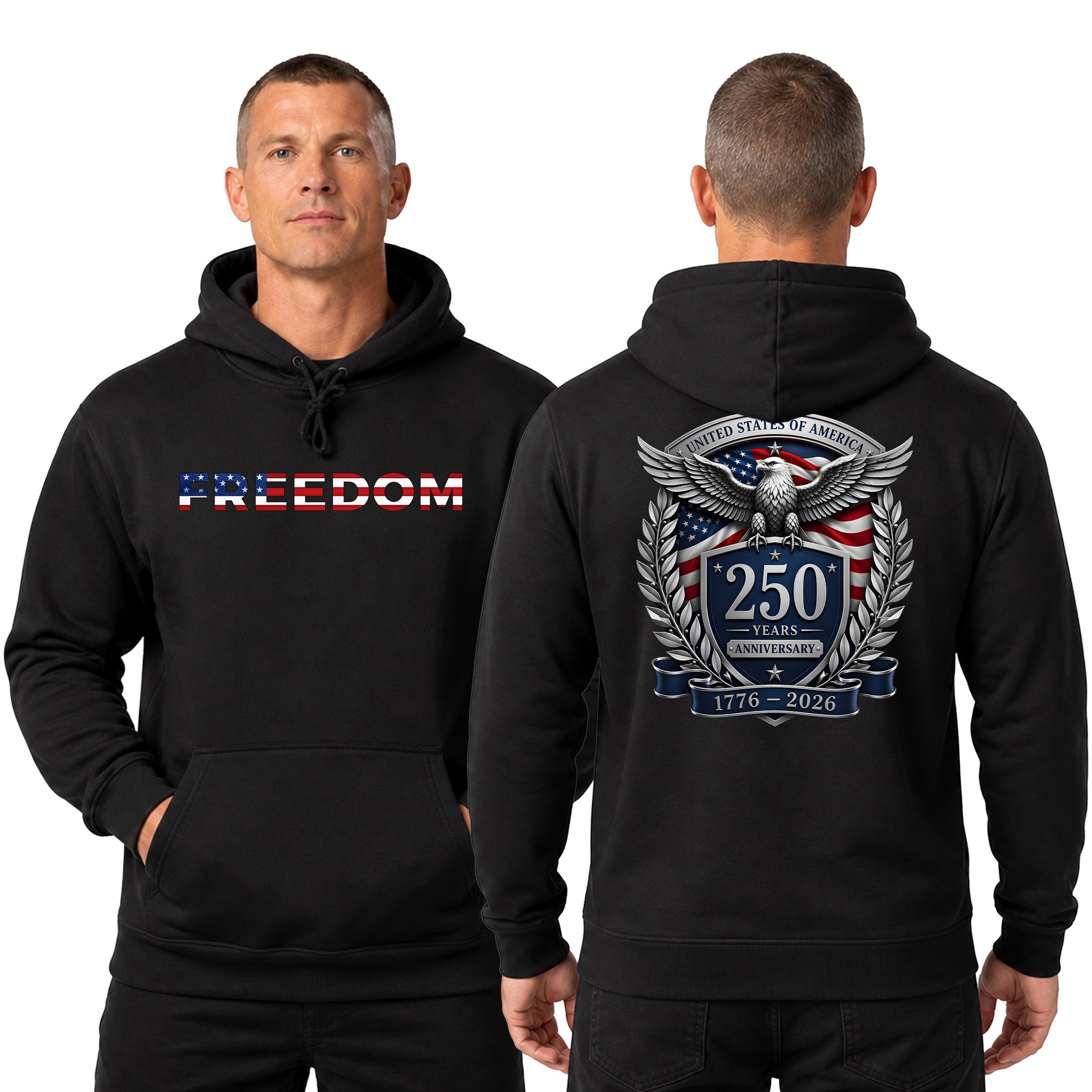 America 250th Birthday Hoodie (1776–2026) | Marine Corps Gift Shop