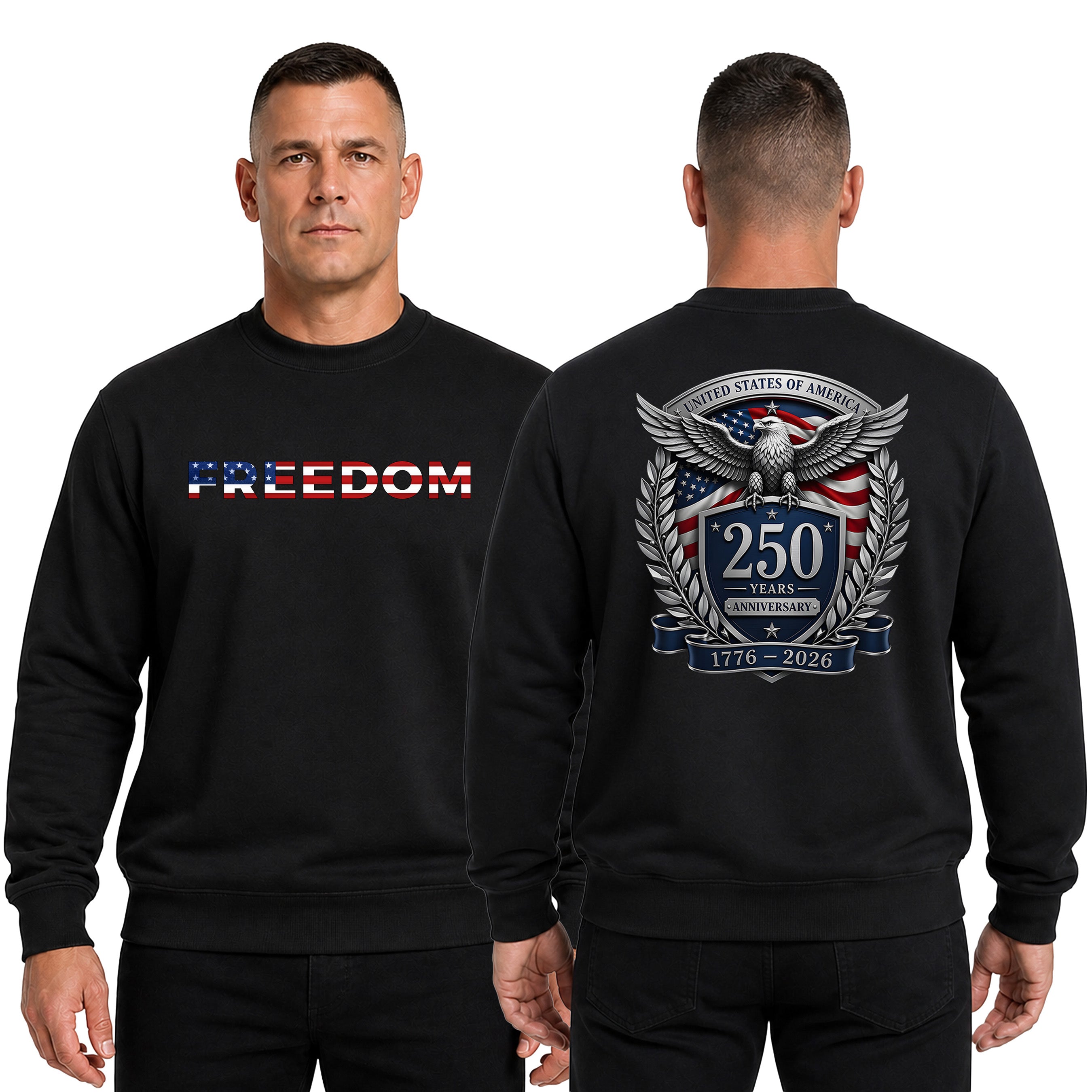 America 250th Birthday Freedom Eagle Sweatshirt