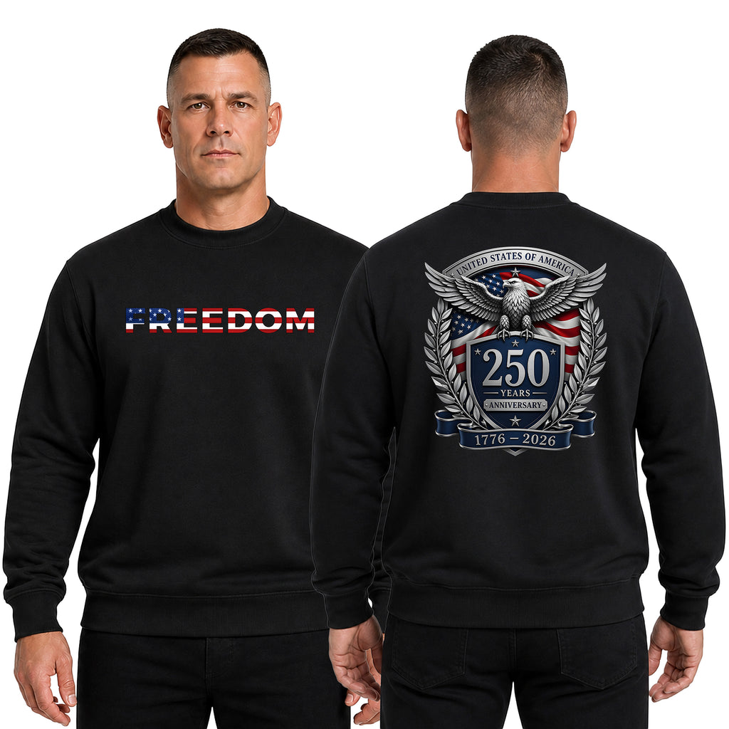 America 250th Anniversary Freedom Flag Sweatshirt