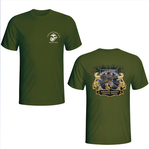 MSG Jamaica - Marine Embassy Security Guard - USMC Unit T-Shirt
