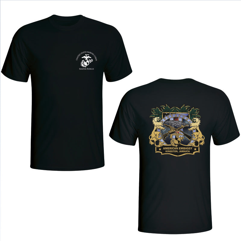 MSG Jamaica - Marine Embassy Security Guard - USMC Unit T-Shirt