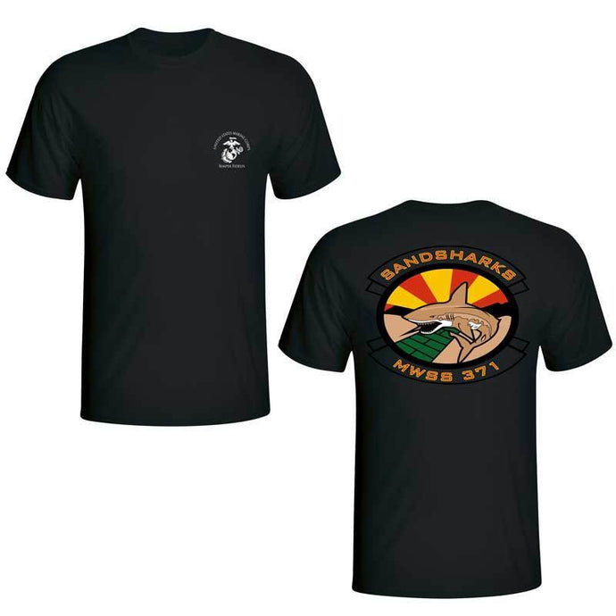 MWSS-371 Unit T-Shirt, USMC MWSS-371, Marine Wing Support Squadron 371