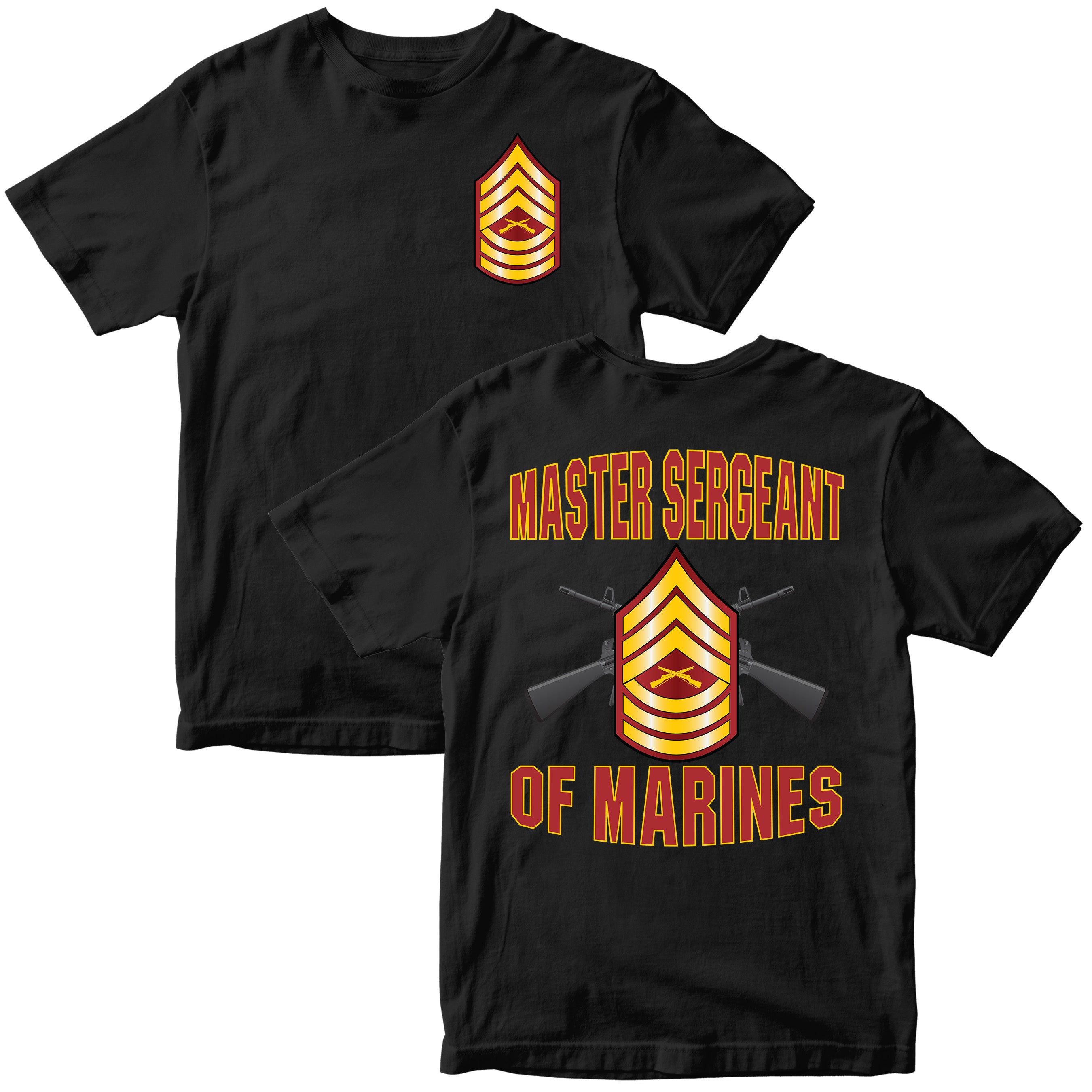 USMC "Of Marines" Rank T-Shirt - All Marine Corps Rank Insignia Available