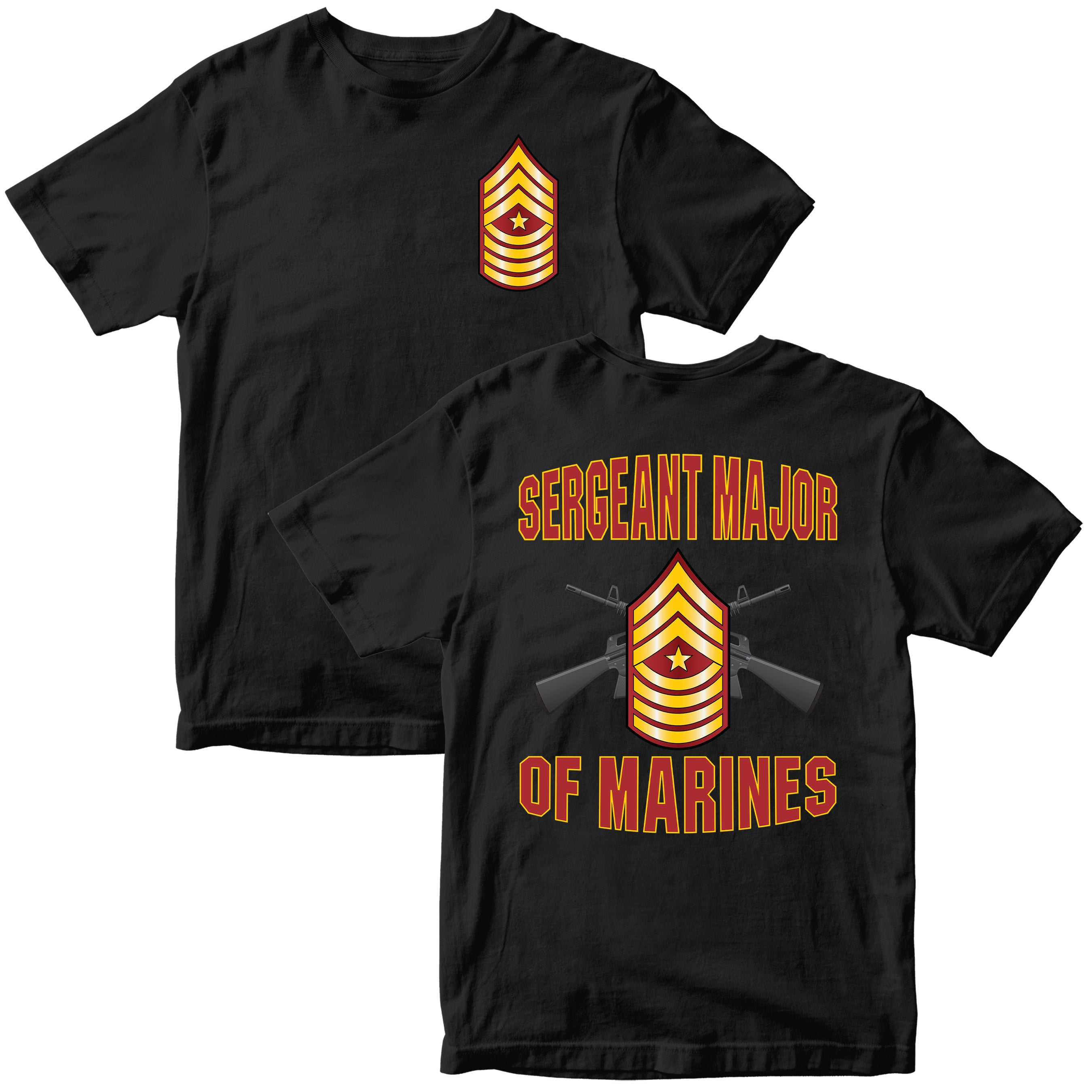 USMC "Of Marines" Rank T-Shirt - All Marine Corps Rank Insignia Available