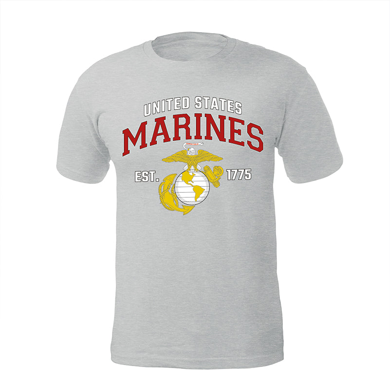 United States Marines Est. 1775 USMC T-Shirt - GRAY – Marine Corps Gift ...