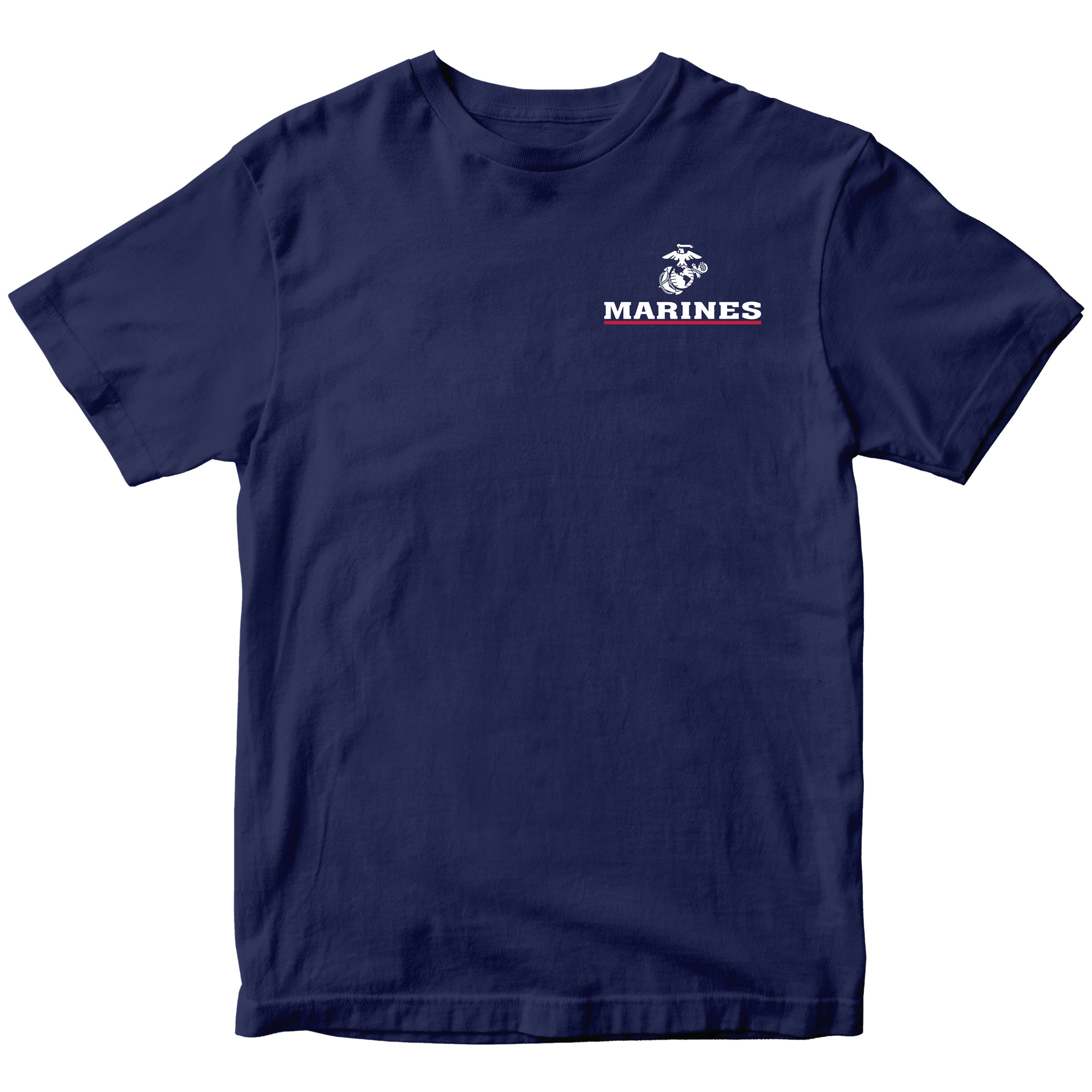 Navy USMC My Other Birthday Is November 10th T-shirt with Marines Red Line EGA chest seal
