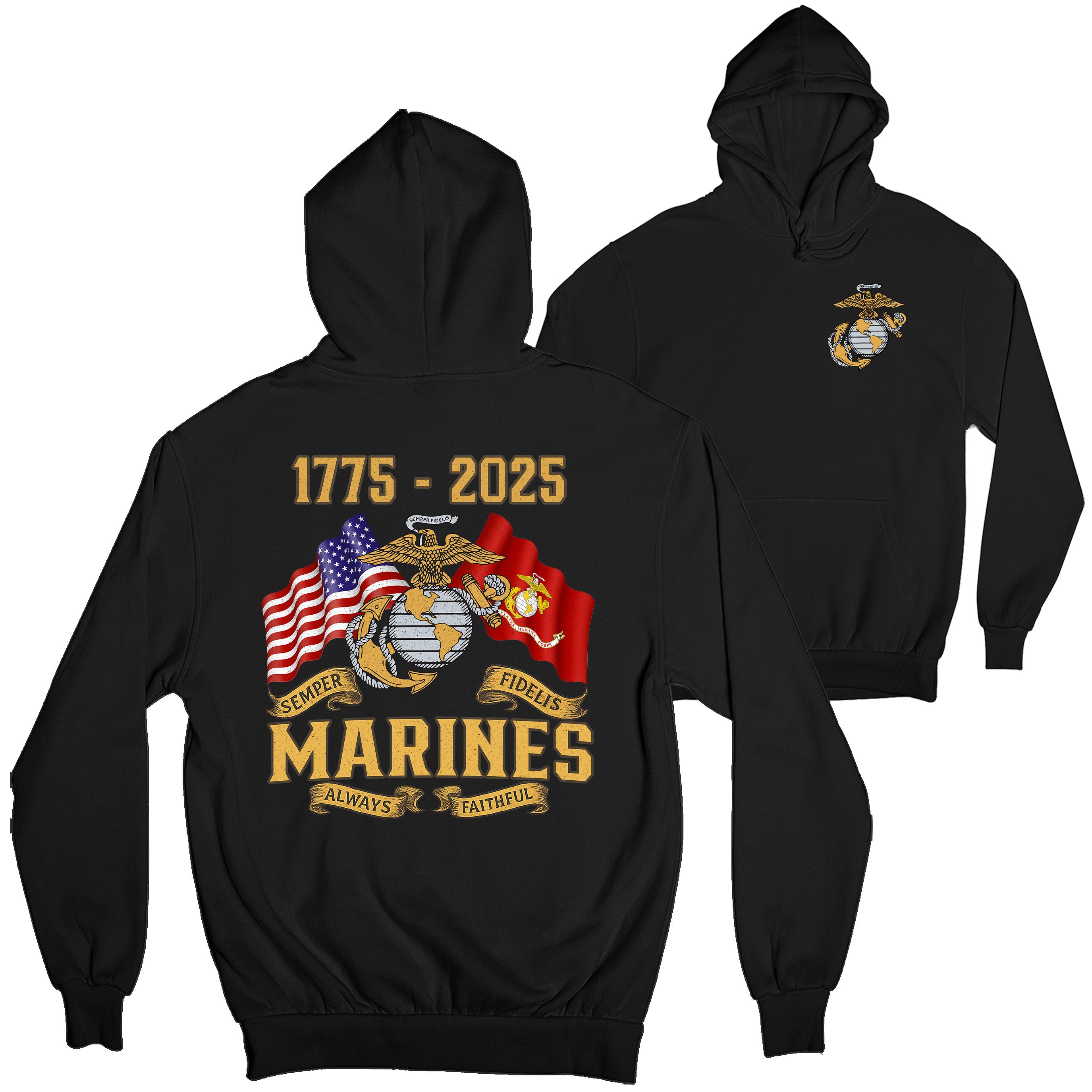 Marines 250 Years Semper Fi Hoodie