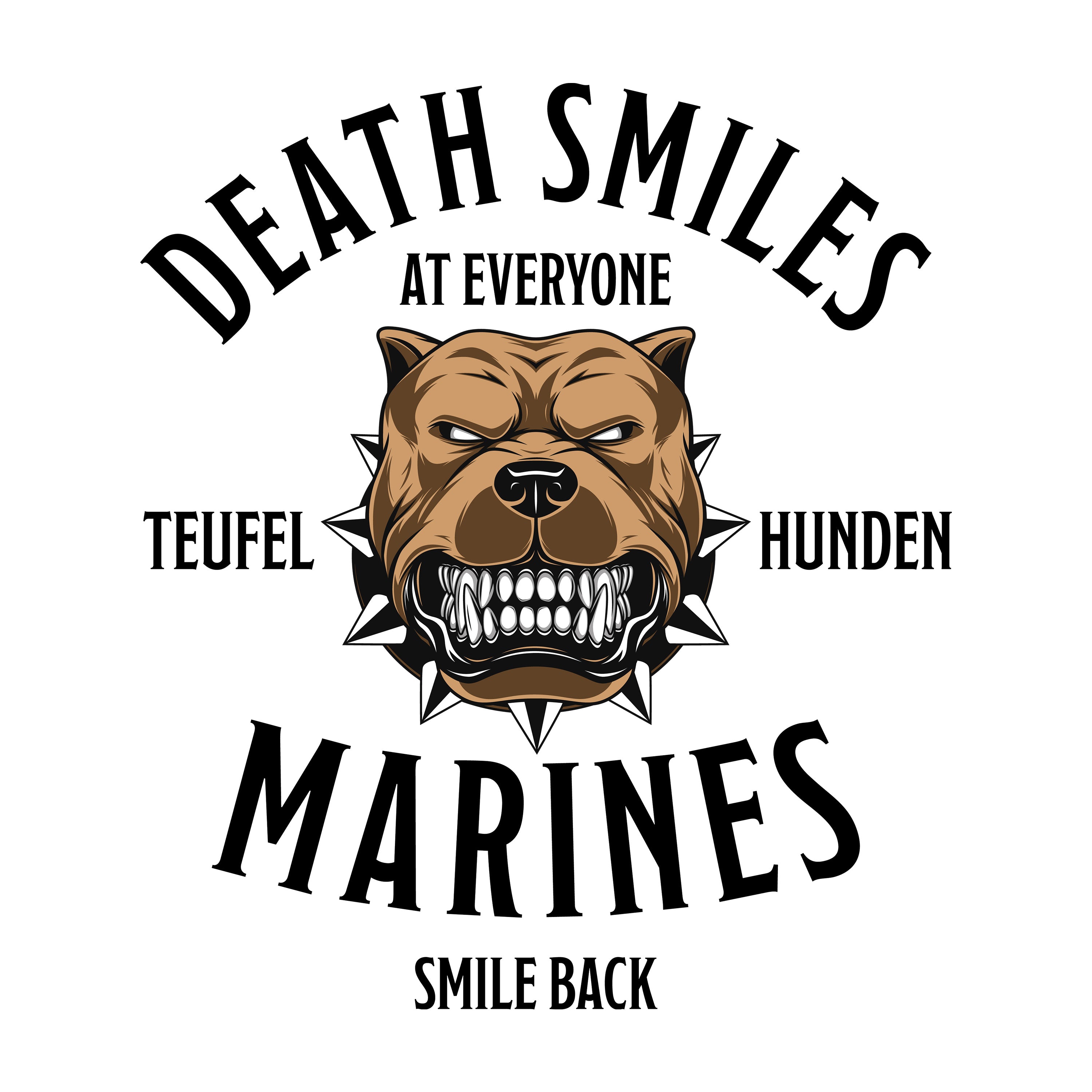 Death Smiles, Marines Smile Back Hoodie