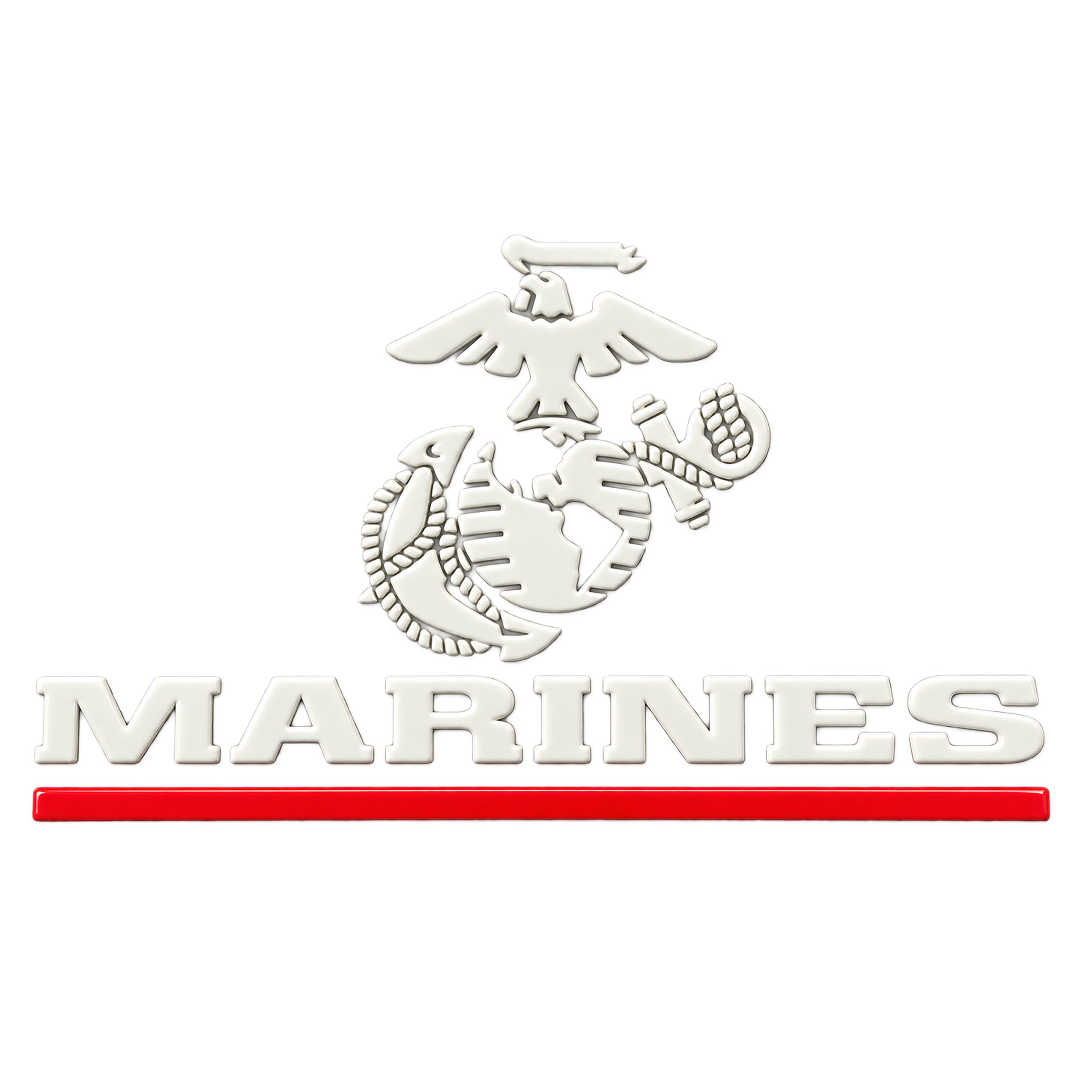 USMC Red Line Marines silicone chest logo 