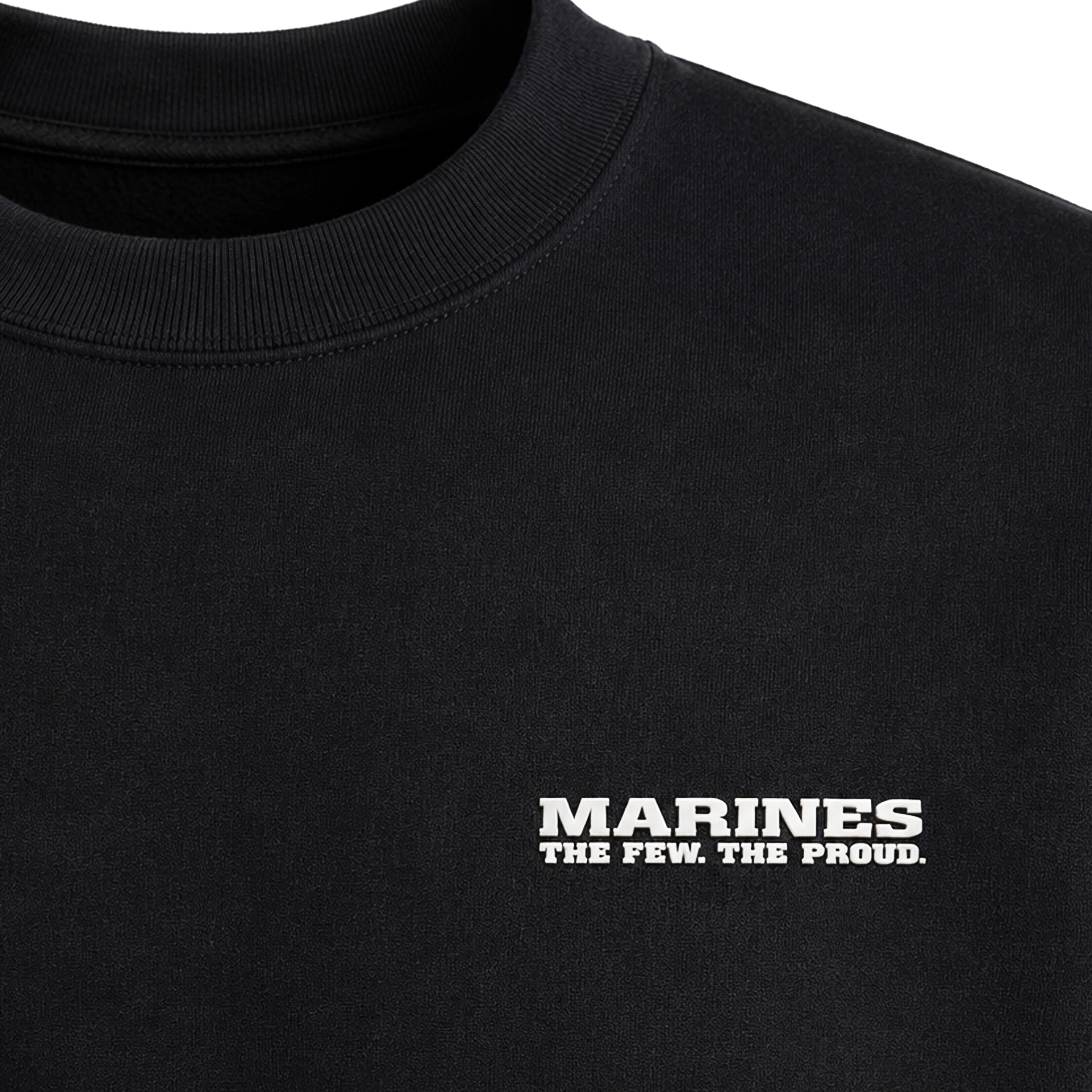 Marines The Few The Proud Silicone Patch Sweatshirt