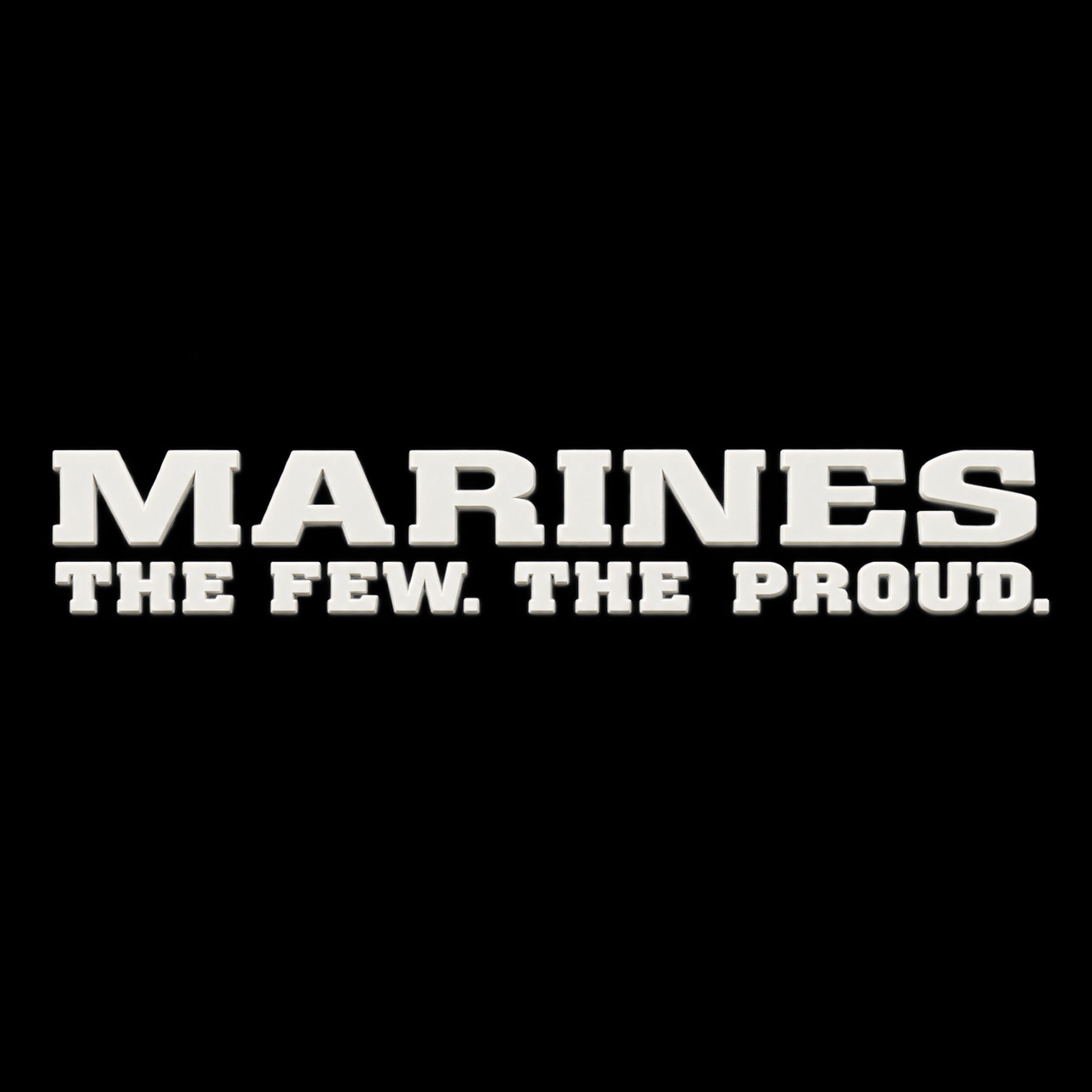 The Few The Proud silicone chest logo