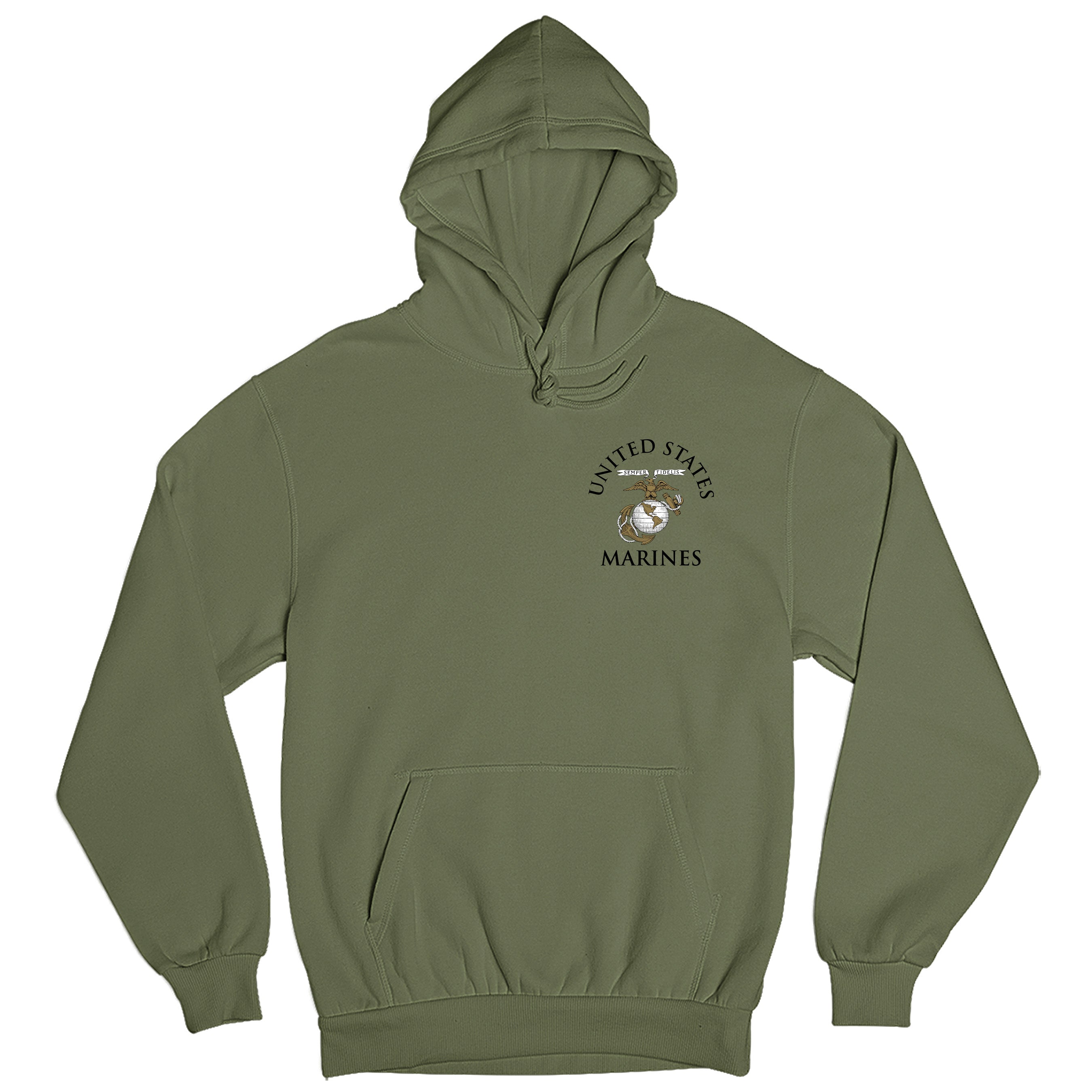 Green Marines Tun Tavern Hoodie. USMC Tun Tavern Born in a bar EGA