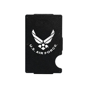 Metal RFID wallet Air Force wallet with money clip