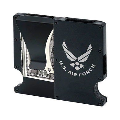 Metal RFID wallet Air Force wallet with money clip