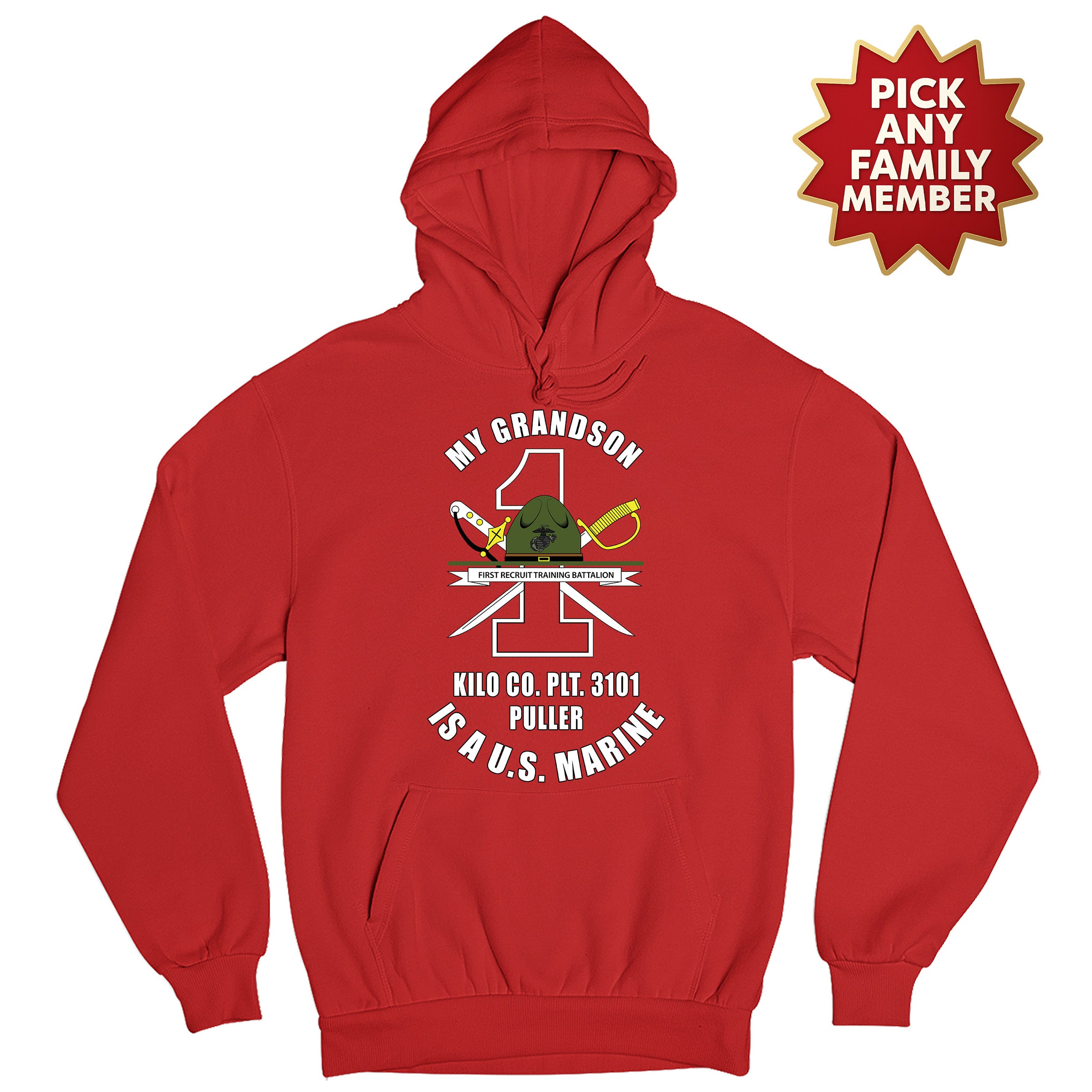 My Custom Marine Corps Family Day Graduation Hoodies