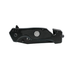 Black Stainless Steel USN Tactical Rescue Knife