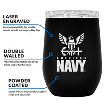 Navy Stemless Wine Tumbler