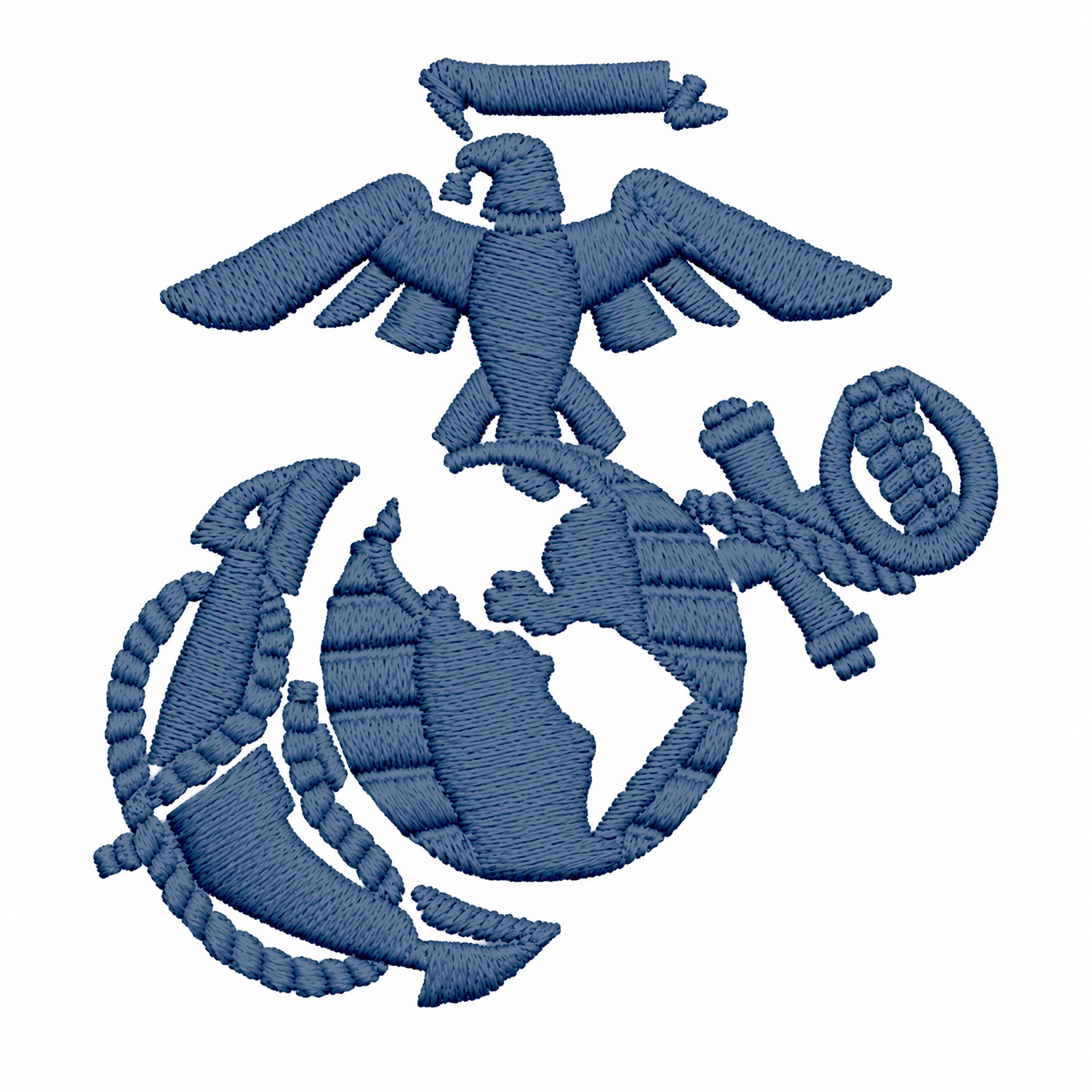 Marines Light Navy EGA embroidery
