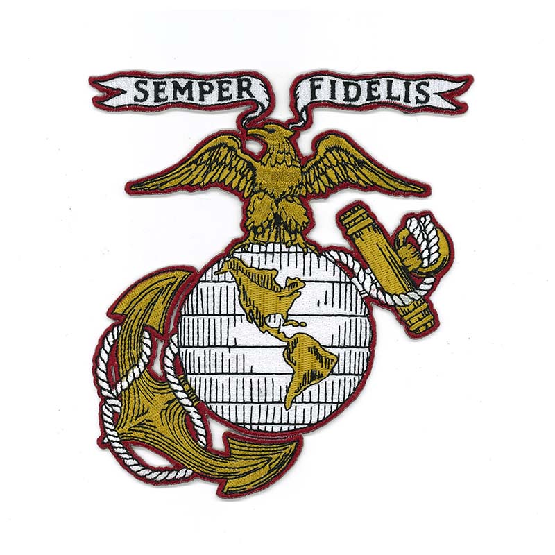 USMC Old Time EGA Patch Embroidered Marine Corps Hoodie