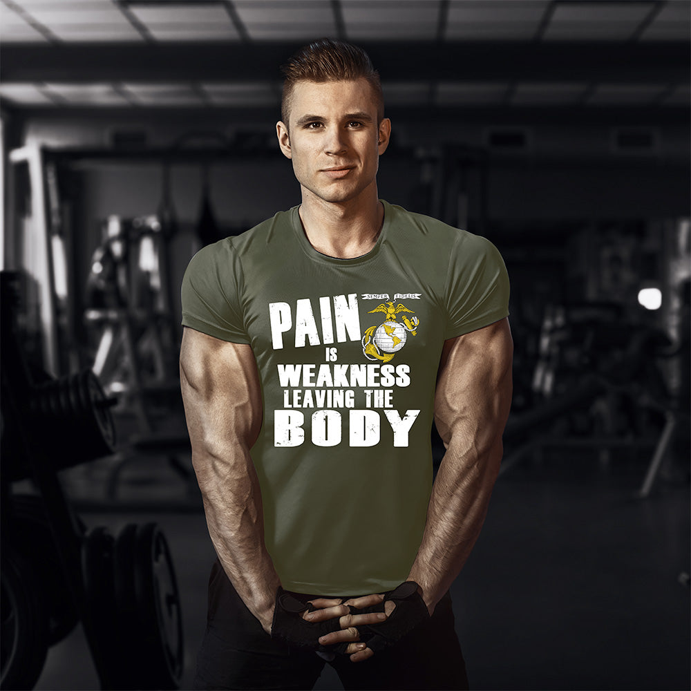 USMC Pain is Weakness Leaving The Body T Shirt