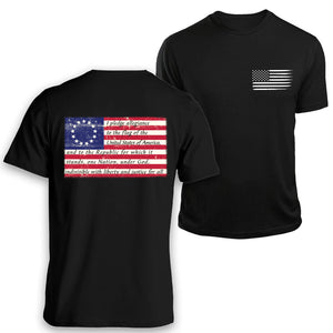 betsy ross pledge of allegiance t-shirt