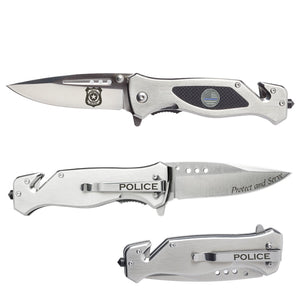 Police Elite Tactical Knife - Spring Assisted Police Officer Rescue Knife