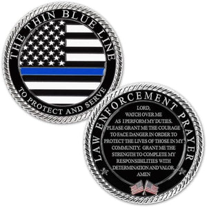 Police Officer - First Responder Prayer Coin