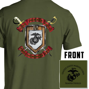 CLB-15 Unit Logo Heather OD Green Short Sleeve T-Shirt