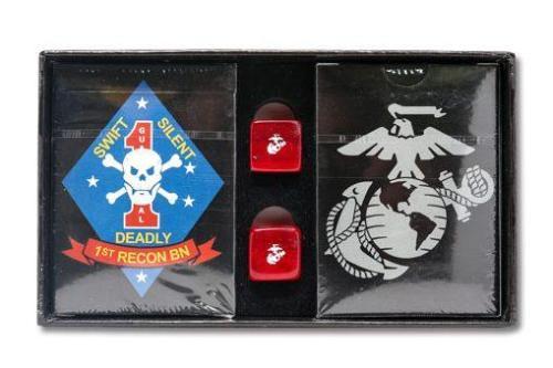 USMC Playing Cards Gift Set