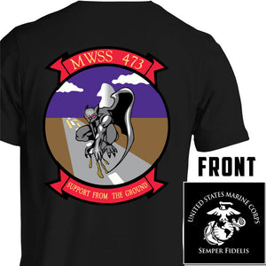 Marine Wing Support Squadron-473 USMC Unit T-Shirt, MWSS-473, USMC gift ideas for men, Marine Corp gifts men or women 