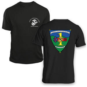 Combat Logistics Battalion USMC Unit T-Shirt,  CLB-1 logo, USMC gift ideas for men, Marine Corp gifts men or women 