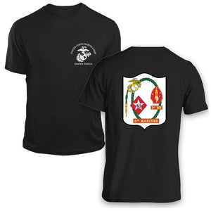 1st Bn 6th Marines USMC Unit T-Shirt, 1st Bn 6th Marines logo, USMC gift ideas for men, Marine Corp gifts men or women 