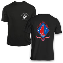 1stBn 1st Marines USMC Unit T-Shirt, 1stBn 1st Marines logo, USMC gift ideas for men, Marine Corp gifts men or women 1stBn 1st Marines