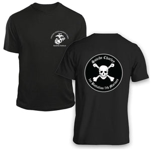 1st Bn 7th Marines Suicide Charley USMC Unit T-Shirt, 1st Bn 7th Marines Suicide Charley logo, USMC gift ideas for men, Marine Corp gifts men or women 