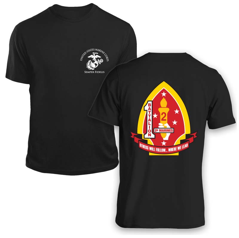 1st Bn 2nd Marines Unit T-Shirt