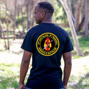 2nd Bn 8th Marines USMC Unit T-Shirt, 2nd Bn 8th Marines logo, USMC gift ideas for men, Marine Corp gifts men or women 2nd Bn 8th Marines 2d Bn 8th Marines 