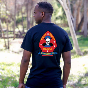 2nd Reconnaissance Battalion (2nd Recon) USMC Unit T-Shirt, 2nd Recon USMC Unit Logo, USMC gift ideas for men, Marine Corp gifts men or women 2D RECON Bn, 2d Reconnaissance Bn