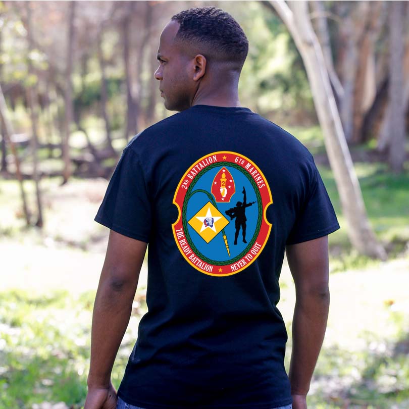 2nd Bn 6th Marines USMC Unit T-Shirt, 2nd Bn 6th Marines logo, USMC gift ideas for men, Marine Corp gifts men or women 2nd Bn 6th Marines 2d Bn 6th Marines 