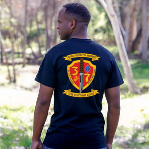 3rd Bn 7th Marines USMC Unit T-Shirt, 3rd Bn 7th Marines logo, USMC gift ideas for men, Marine Corp gifts men or women 3rd Bn 7th Marines