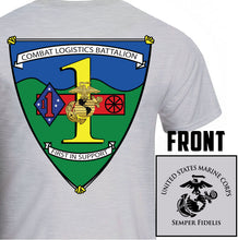 Combat Logistics Battalion USMC Unit T-Shirt, CLB-1 logo, USMC gift ideas for men, Marine Corp gifts men or women 