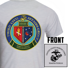 3rd Civil Affairs USMC Unit T-Shirt, 3rd Civil Affairs logo, USMC gift ideas for men, Marine Corp gifts men or women