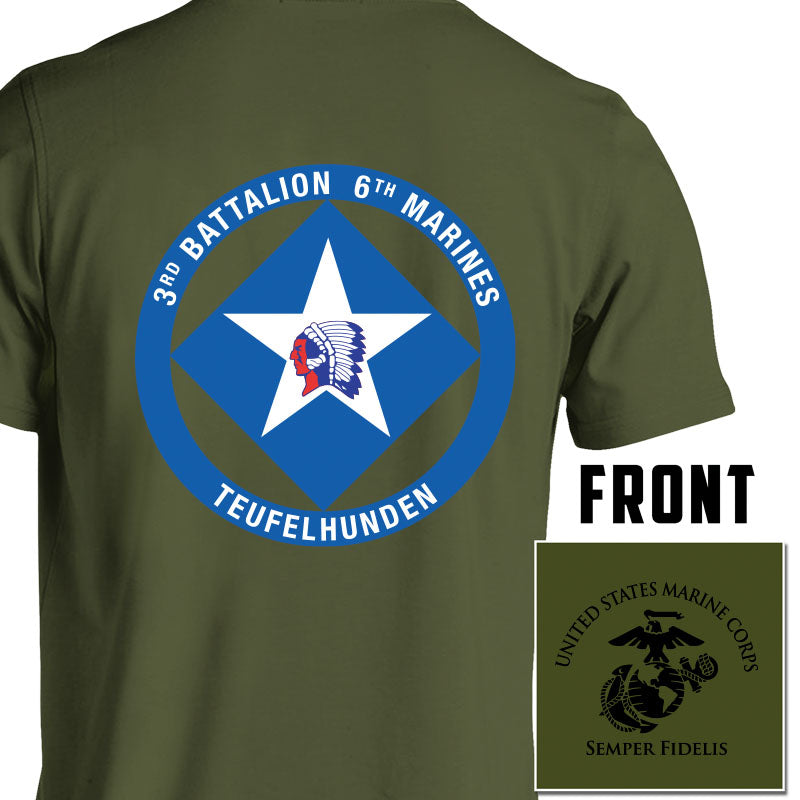 3rd Bn 6th Marines Unit T-Shirt