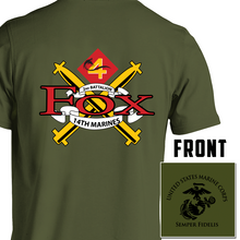 Fox Co 2nd Battalion 14th Marines USMC Unit T-Shirt-