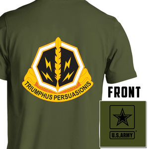 8th Psychological Operations Bn, US Army Psych Ops, US Army T-Shirt, US Army Apparel, Triumphius Persuasionis