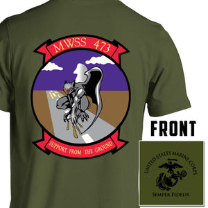 Marine Wing Support Squadron-473 USMC Unit T-Shirt, MWSS-473, USMC gift ideas for men, Marine Corp gifts men or women 